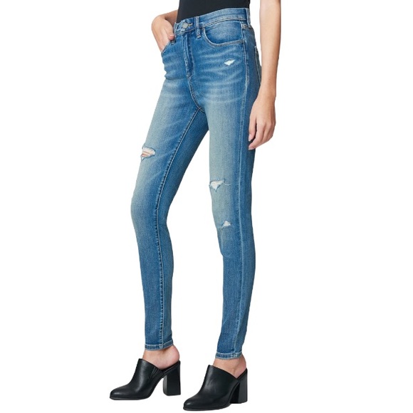 BLANK NYC - The Bond Mid Rise Skinny Jeans In Dangerous Game - Picture 8 of 12